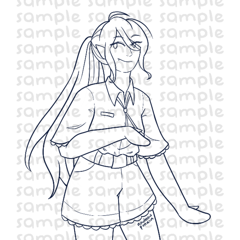 Marceline the Vampire Queen (Bubbline Fanart) Coloring Page (supporter ...