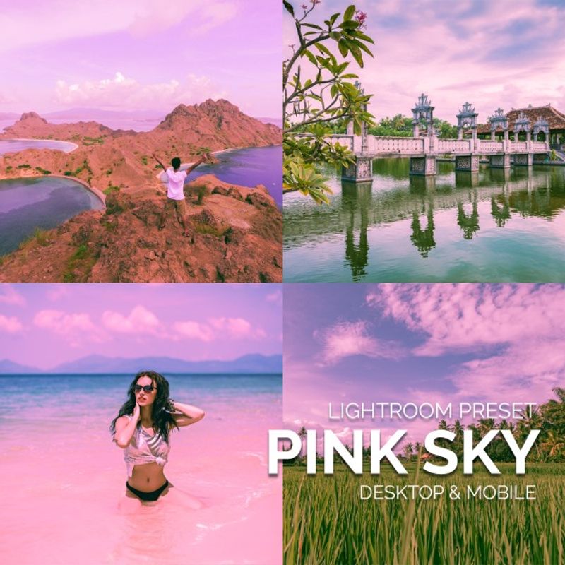 Preset Lightroom - Pink Sky · Karyakarsa