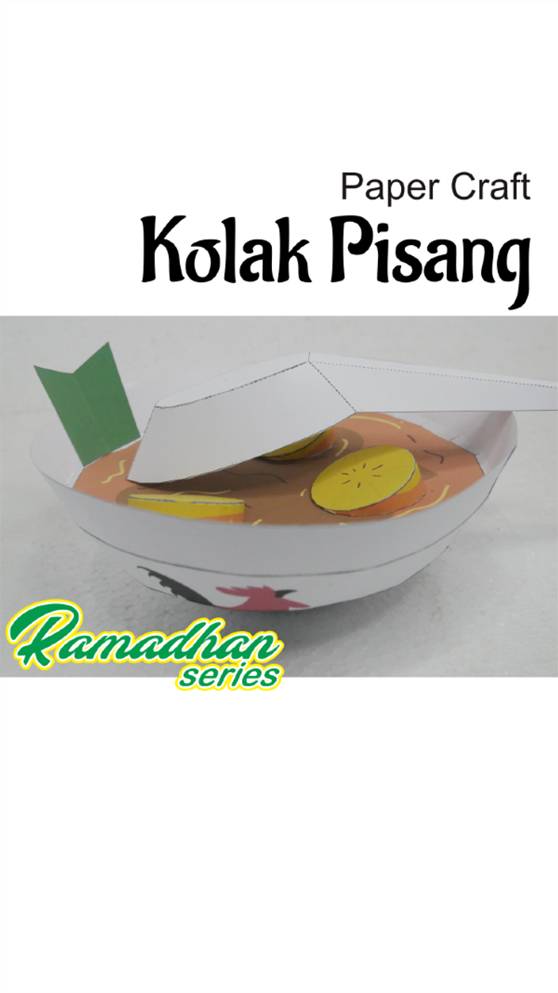 Kolak Pisang Paper Toy by Ganeshandra · Karyakarsa