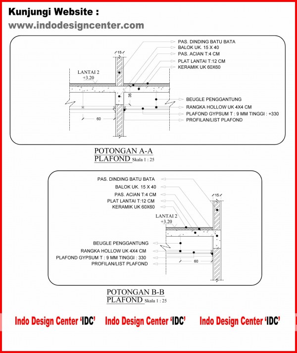 Gambar Detail Plafond